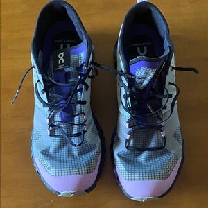 On Running Women's Athletic Shoes in Gray and Lavender